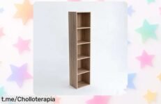 Estantería cubo de madera laminada CasaSelección para organizar a lo grande y sin enredos, ¡un ofertón que no puedes dejar pasar!