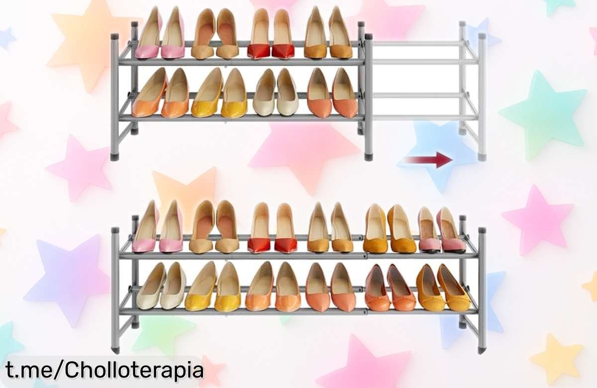 Estantería metálica ajustable Tajsoon para zapatos, ideal para cualquier espacio y a un precio regalado; no dejes pasar esta oportunidad única y dale orden a tu hogar ya.