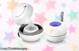 Esterilizador UV Vuxava para chupetes y biberones, elimina gérmenes en 3 minutos, tu aliado perfecto a precio loco que hará sonreír a tu bebé ¡Hazlo tuyo ya!