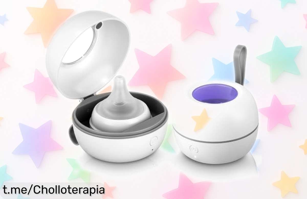 Esterilizador UV Vuxava para chupetes y biberones, elimina gérmenes en 3 minutos, tu aliado perfecto a precio loco que hará sonreír a tu bebé ¡Hazlo tuyo ya!