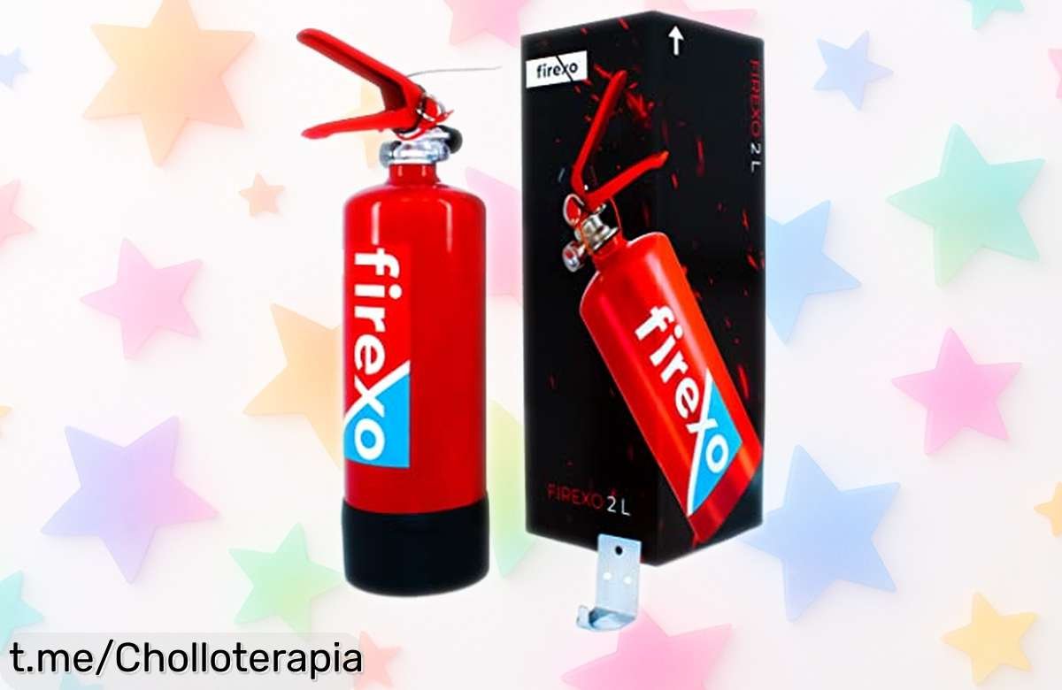 Extintor Firexo de 2 litros, el mejor aliado para tu casa o coche con una rebaja increíble; ¡no dejes pasar esta oportunidad y protege lo que más quieres ya!