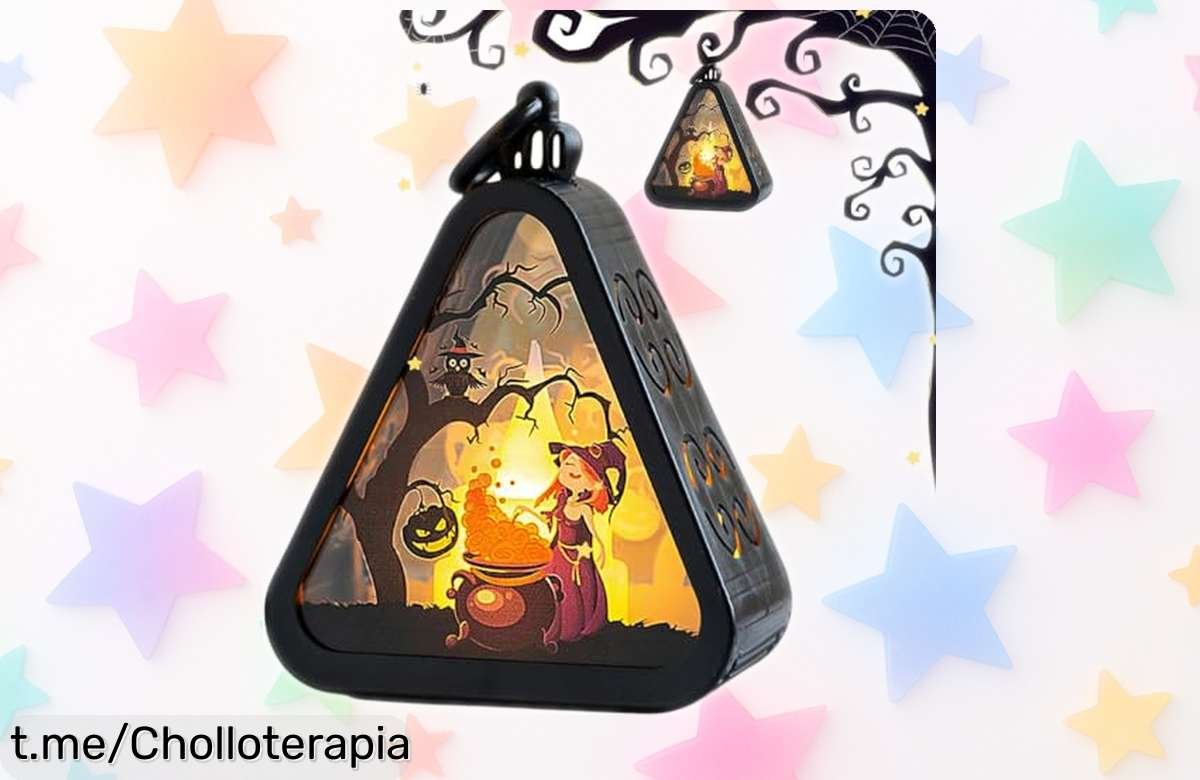 Farolillo LED de calabaza con luz a pilas para colgar donde quieras y dar magia a cualquier rincón, ¡no dejes pasar este chollazo que iluminará tu Halloween!