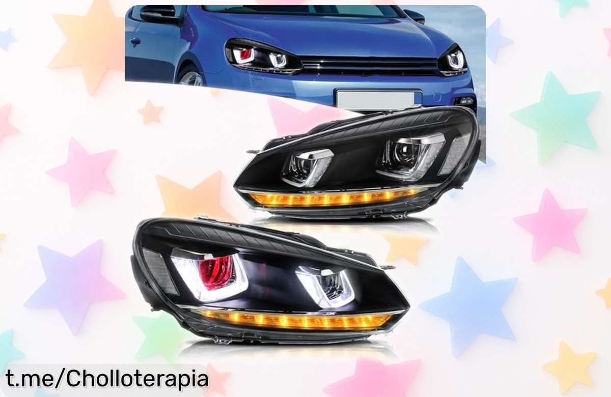 Faros delanteros LED con giros secuenciales para Golf MK6 VLAND, un chute de mejora a precio loco que transformará tu conducción por poco ¡Hazte ya con ellos!