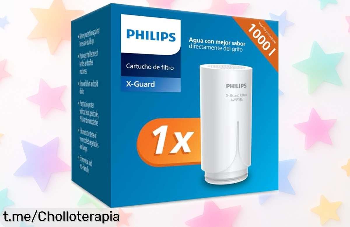 Filtro de agua Philips Ontap AWP305/10: ¡ofertón para tener agua purificada y deliciosa hasta 1000 litros! Aprovecha este chollazo antes que desaparezca.