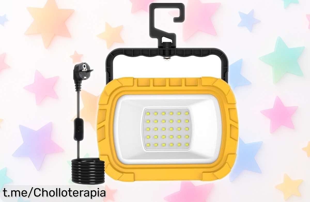 Foco LED portátil TSUN 30W: iluminador resistente y flexible a un precio loco. ¡No dejes pasar este ofertón para llevar luz potente donde quieras!