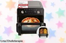 Freidora de aire doble Panasonic con cesta XL, controla tu comida sin abrirla y disfruta ya del mejor precio que te dejará alucinado. ¡No te quedes sin la tuya!