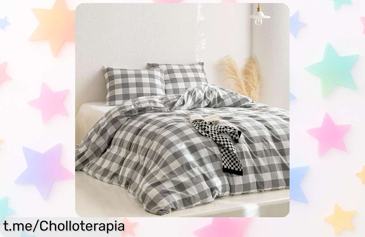 Funda de edredón y almohada Lanqinglv en microfibra: renueva tu cama con un chollo a precio tirado, ¡no te quedes sin este pack práctico y elegante que enamora!
