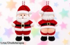 Funda de peluche divertida de Papá Noel para tu coche, ¡con un precio rebajado que es un chollazo! Dale alegría a tus viajes estas fiestas y asegura la tuya ya.