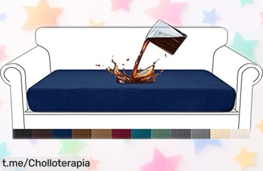 Funda elástica para sofá de 3 plazas Granbest Premium a precio loco: protege tu mueble, cambia su estilo y no te quedes sin ella antes de que desaparezca. ¡Hazte con la tuya ya!