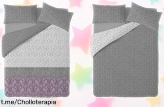 Funda nórdica deluxe Textilhome con almohadas a un precio rebajado, dale una vuelta a tu dormitorio y disfruta de la suavidad que te hará soñar cada noche. ¡Aprovecha este chollo!
