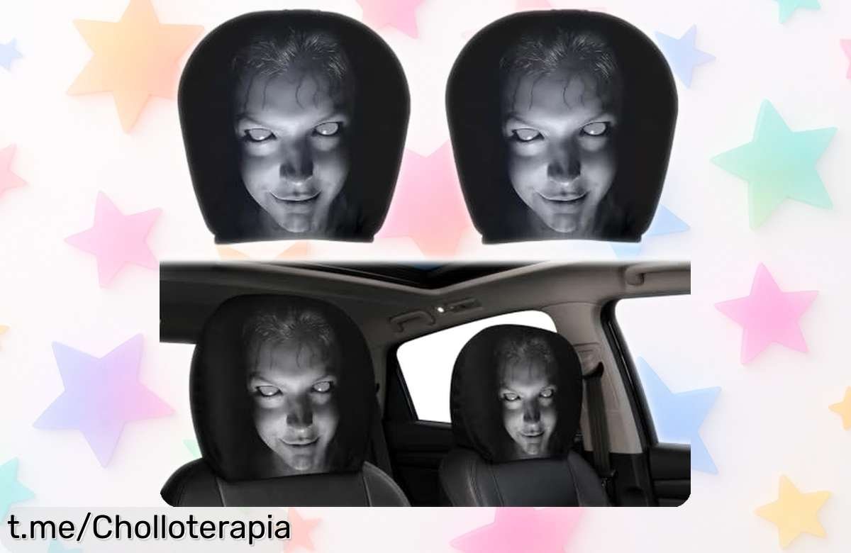 Fundas para reposacabezas de coche Ghost Face a precio loco: diviértete con estilo en cada viaje y dale un toque terrorífico sin esfuerzo, ¡no te quedes sin las tuyas!