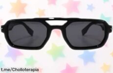 Gafas de sol Police SPLU71 con diseño fullframe y color negro brillante a un precio loco que no podrás dejar escapar, ¡date el capricho ahora!