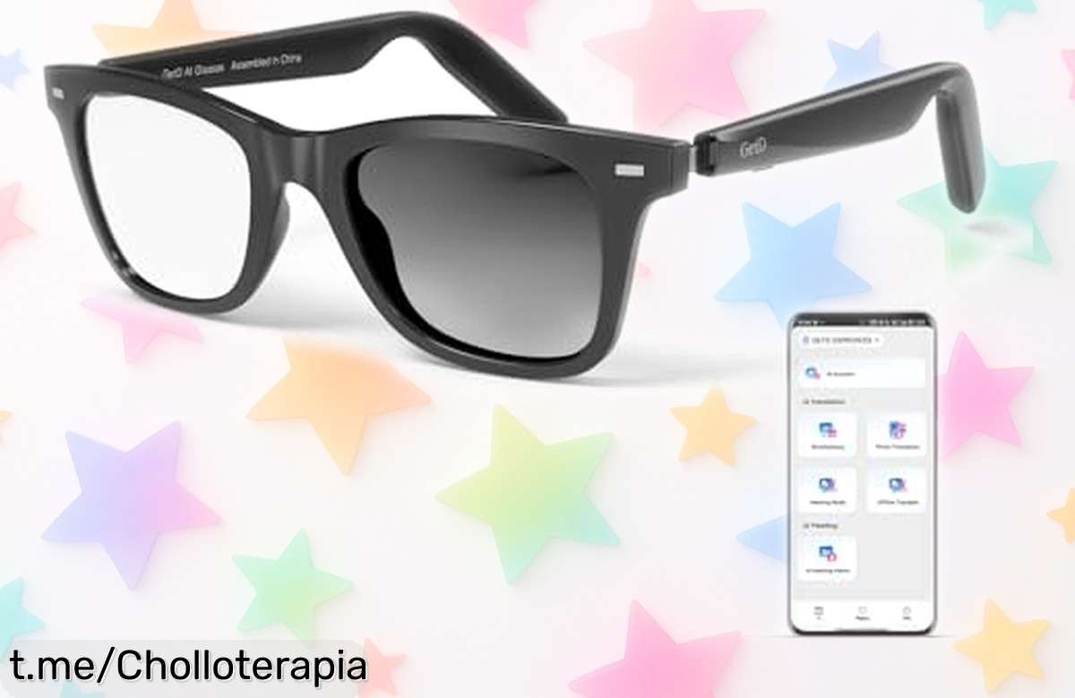 Gafas inteligentes IA Glasses con ChatGPT y auriculares Bluetooth: el combo insólito para traducir en tiempo real y disfrutar de música a un precio increíble que no te puedes perder.