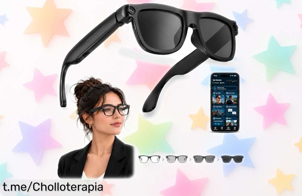 Gafas inteligentes con cámara HD y traducción en tiempo real a un precio loco, ¡no te desconectes! Este ofertón solo para ti: vive cada momento al máximo.