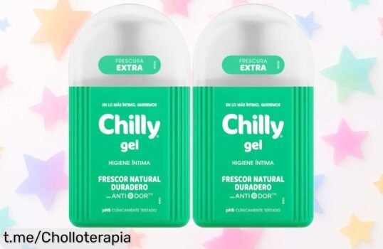 Gel íntimo Chilly en pack de 2: ¡refresca y combate el mal olor todo el día con este ofertón que te hará sonreír cada vez que lo uses!