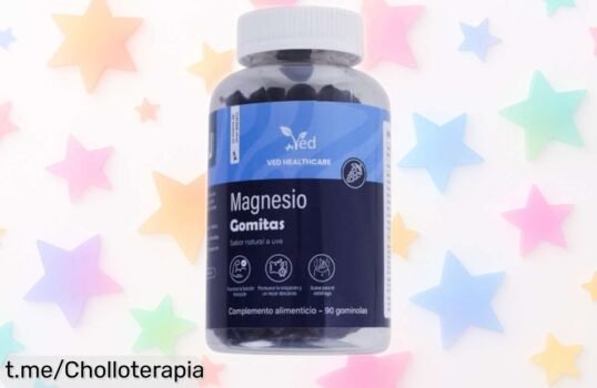 Gominolas de magnesio VED en pack de 90 para adultos: energía extra y músculos al máximo, ¡ofertón tirado de precio que no puedes dejar pasar!