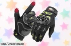 Guantes para moto KEMIMOTO con palma antideslizante y pantalla táctil a un precio de escándalo que solo podrás disfrutar hoy, ¡no te quedes sin proteger tus manos en cada aventura!