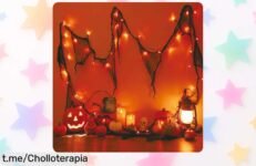 Guirnalda de luces LED para Halloween con 8 modos y temporizador, ¡ofertón que hará brillar tu casa este terrorífico octubre! Es el momento perfecto para darle ese toque especial.