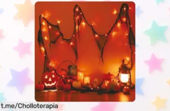 Guirnalda de luces LED para Halloween con 8 modos y temporizador, ¡ofertón que hará brillar tu casa este terrorífico octubre! Es el momento perfecto para darle ese toque especial.
