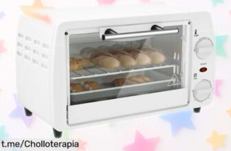 Horno eléctrico de sobremesa HOMCOM ideal para pizzas y pan, con función ajustable a un precio loco que te va a encantar; ¡aprovéchalo antes de quedarte sin él!