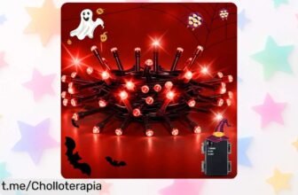 Ilumina tu hogar con la cadena de luces rojas que se enciende sola, ¡un ofertón para dar ambiente sin complicaciones! Aprovecha antes de que desaparezca.