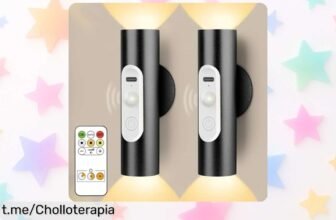 Ilumina tu hogar con la lámpara de pared con sensor que gira 360° y mando a distancia, ¡precio loco que te hará sonreír! Aprovecha antes de que se agoten.