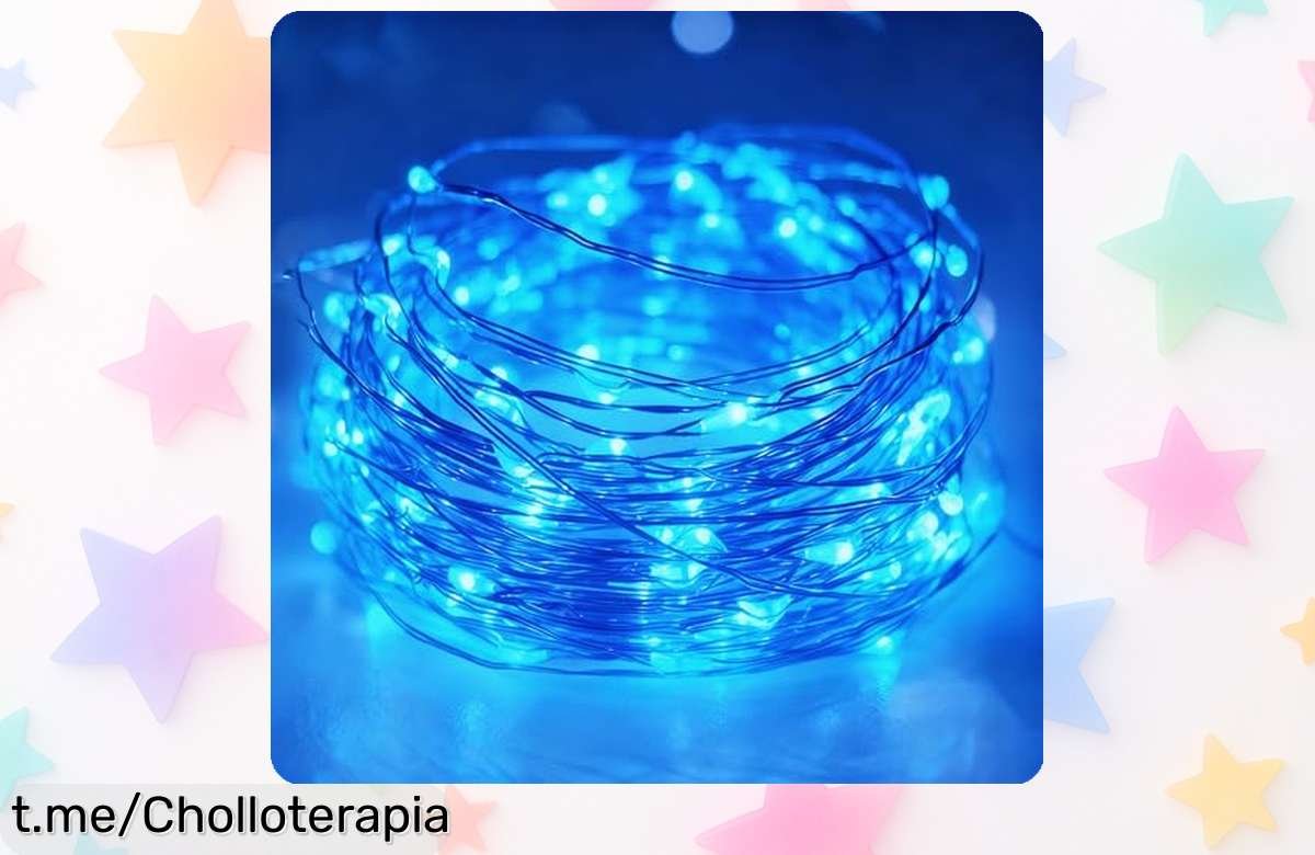 Ilumina tu vida con la cadena de luces Litogo, 3 metros y 30 leds a un precio muy bajo; transforma tus fiestas en momentos mágicos ¡no te lo pierdas!