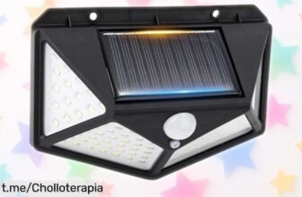 Ilumina tus noches con la luz solar exterior GRIFEMA, 100 LEDs y sensor de movimiento. ¡No dejes pasar este super chollo y disfruta la magia del instante!