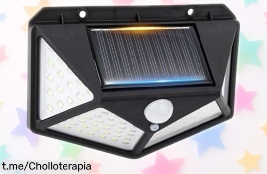 Ilumina tus noches con la luz solar exterior GRIFEMA, 100 LEDs y sensor de movimiento. ¡No dejes pasar este super chollo y disfruta la magia del instante!