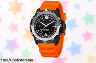 Impactante reloj Findtime con energía solar y diseño militar, regalo ideal para impresionar y conquistar miradas; aprovecha este precio de locura antes de que se acabe.