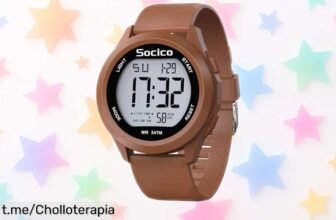 Impactante reloj digital deportivo Socico: cronómetro, alarma y pantalla LED brillante ¡Aprovecha este precio loco antes que se acabe!