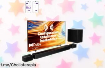 Impactante sistema de sonido inalámbrico ULTIMEA Surround 7.1 con subwoofer potente, ¡un chollo que te hará sentir el cine en casa como nunca antes! Aprovecha esta oferta única ya mismo.