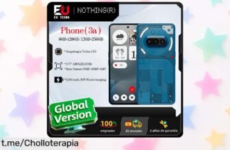 Impresionante Nothing Phone 3a con pantalla AMOLED de 6.77” y cámara de 50 MP ¡Aprovecha el descuentazo que lo hace irresistible! No te quedes sin él, es todo un lujo para ti.
