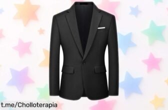 Impresionante chaqueta de traje slim fit Autsel Blazer para hombre, tu oportunidad de brillar en cualquier evento sin gastar una fortuna. ¡Aprovecha ya este precio de escándalo!