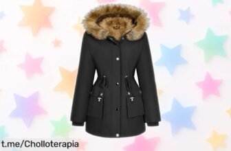 Impresionante chaqueta parka Xnova para mujer, con forro polar que repele el agua y el viento a un precio de escándalo; ¡no te quedes sin la tuya antes de que volen!