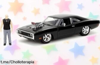 Impresionante coche coleccionable Dodge Charger 1970 de Jada Toys con Dominic Toretto, ¡superdetallado y a un precio loco! No dejes pasar este chollazo para revivir tus escenas favoritas.