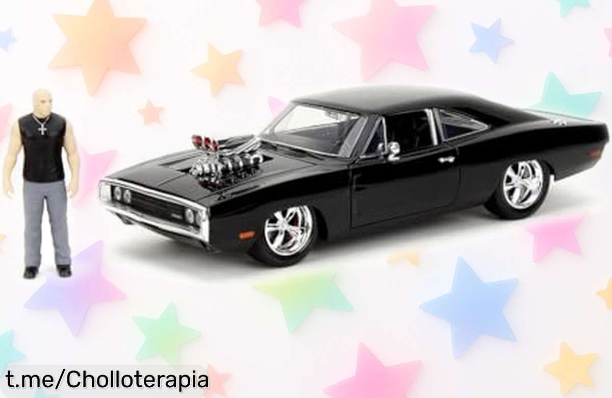 Impresionante coche coleccionable Dodge Charger 1970 de Jada Toys con Dominic Toretto, ¡superdetallado y a un precio loco! No dejes pasar este chollazo para revivir tus escenas favoritas.