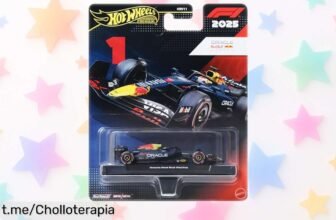 Impresionante coche de F1 Hot Wheels Premium Oracle Red Bull Racing a escala 1:64 con cuerpo metálico y ruedas Real Riders, ¡ofertón que no puedes dejar escapar!