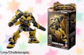 Impresionante figura Transformer Bumblebee Classic Class de BLOKEES con 20 articulaciones, un juguete listo para la acción a un precio que no puedes dejar escapar.