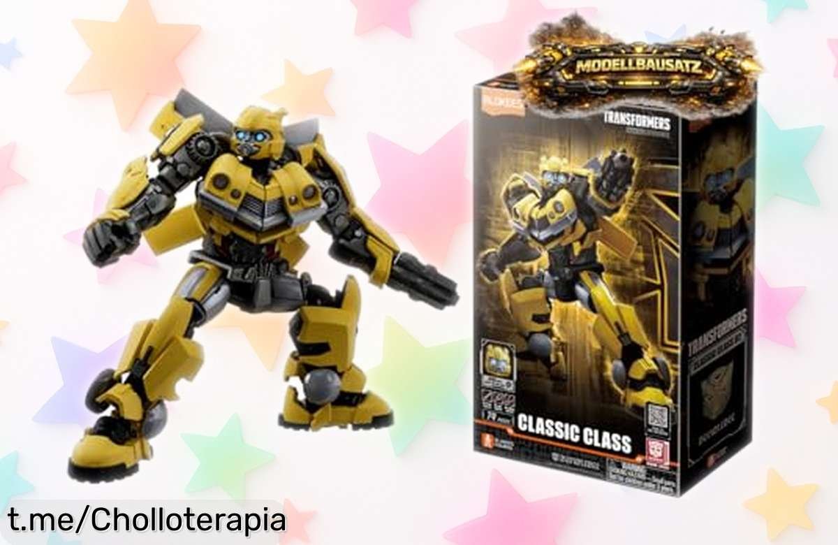 Impresionante figura Transformer Bumblebee Classic Class de BLOKEES con 20 articulaciones, un juguete listo para la acción a un precio que no puedes dejar escapar.