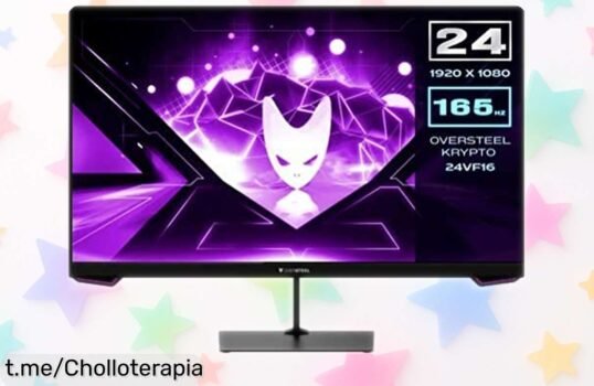 Impresionante monitor gaming LED 24'' Oversteel KRYPTO con super imagen y luces gamer, ¡llévatelo a un precio de escándalo antes que se agote!