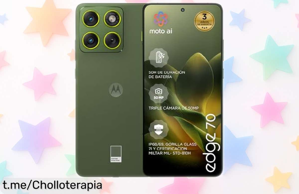 Impresionante móvil Motorola Edge 70 con triple cámara de 50MP a precio de locura, no dejes pasar este ofertón que se va volando y disfruta cada día como nunca antes.