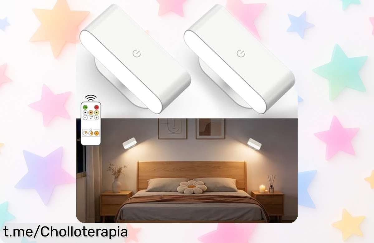 Impresionante pack de 2 lámparas LED Lacasa con mando a distancia y ajuste en 3 tonos, ¡luz donde la necesites y sin lios! Aprovecha este ofertón que no puedes dejar escapar.
