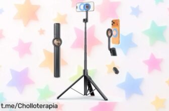 Impresionante palo selfie trípode ANXRE con mando remoto, ¡aumenta tus momentos inolvidables y captura cada sonrisa de forma fácil! No te lo pierdas, esta oferta es única.