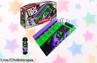 Impresionante parque de skate Tech Deck con fingerboard pro Nyjah Huston a un precio loco que debes aprovechar ya para hacer trucos y vivir la emoción del skate en miniatura.