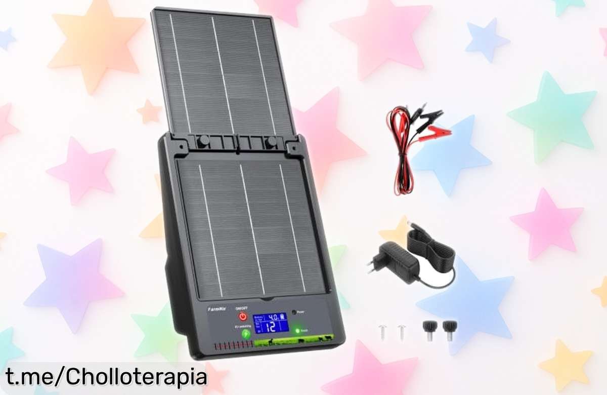Impresionante pastor eléctrico solar FarmNix 32KM, la solución perfecta para mantener a tu ganado protegido de lobos y jabalíes. ¡Consigue este chollazo antes de que desaparezca!