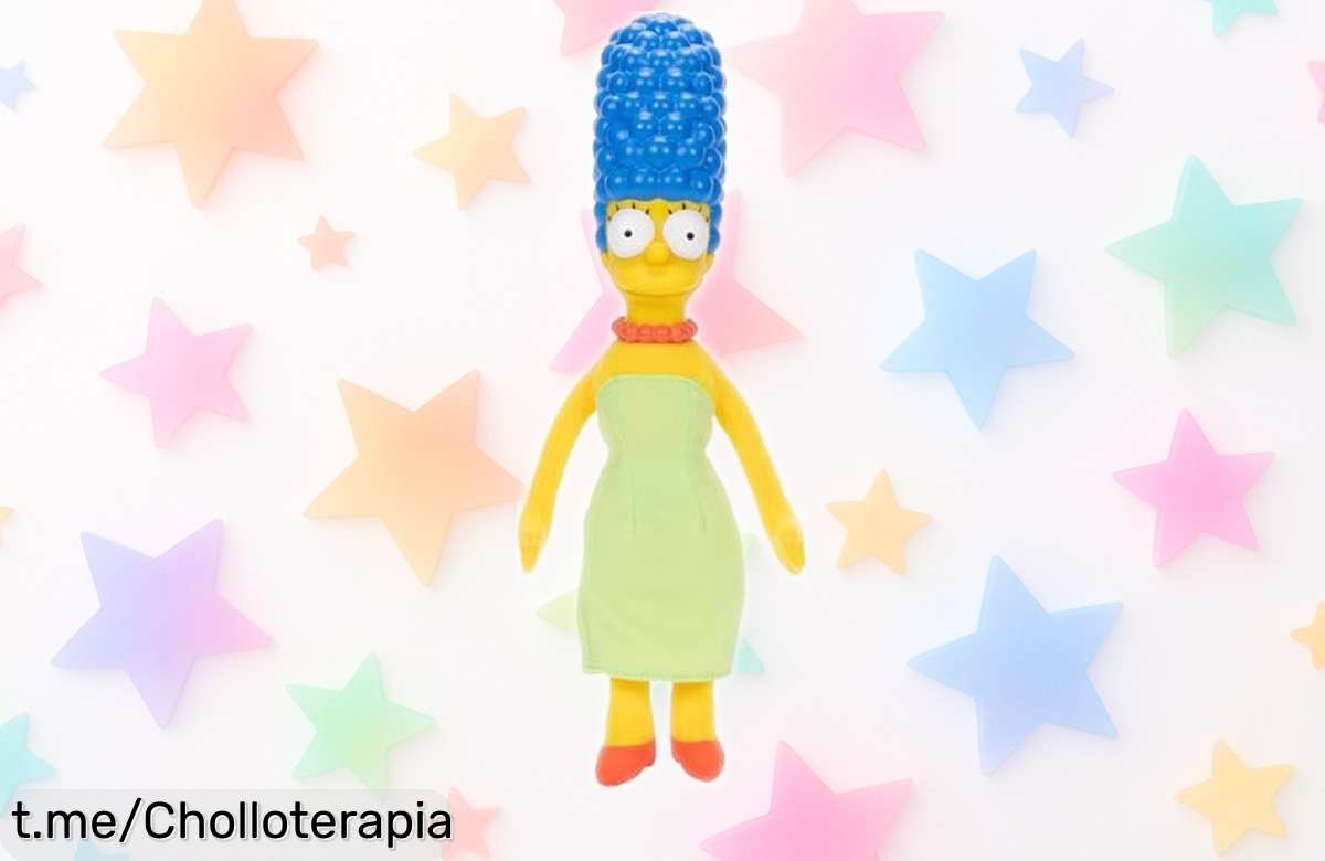 Impresionante peluche de Marge Simpson con cabeza de vinilo detallada, ¡ofertón increíble que hará brillar tus colecciones y alegrará tu día!