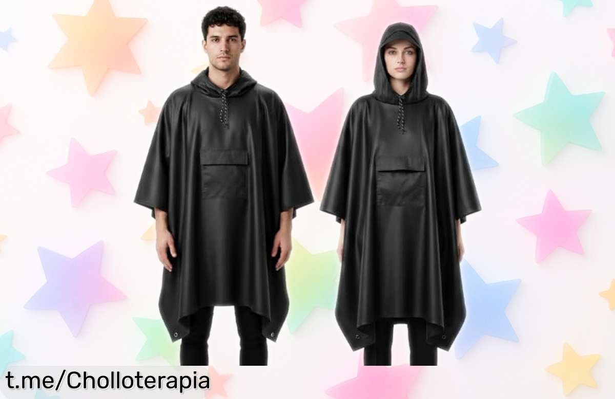 Impresionante poncho impermeable Vicloon para adultos: ¡rebajado y con todo lo que necesitas para disfrutar al aire libre sin mojarte! ¡Atrapa la aventura ya!
