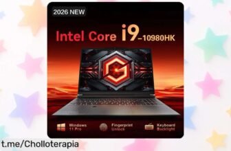 Impresionante portátil de 15.6” con Intel Core i9 y SSD enorme, aprovecha este chollazo del día y dale alas a tu trabajo y diversión como nunca antes.