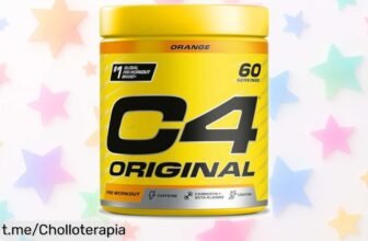 Impresionante preentreno en polvo C4 Original naranja: energía explosiva y fuerza a un precio loco que no te puedes perder, ¡dale caña a tu rutina hoy mismo!